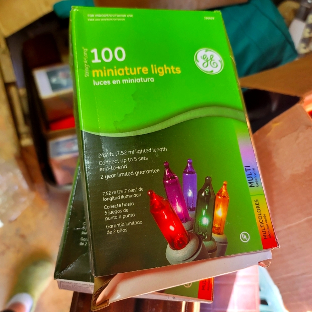GE Mini Dual Color Changing LED Lights - 100 Count NOS